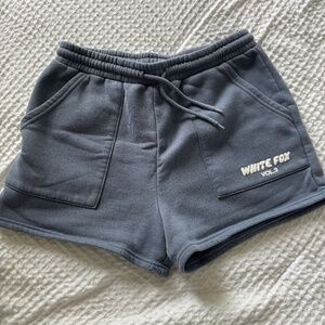 White Fox Blue Shorts